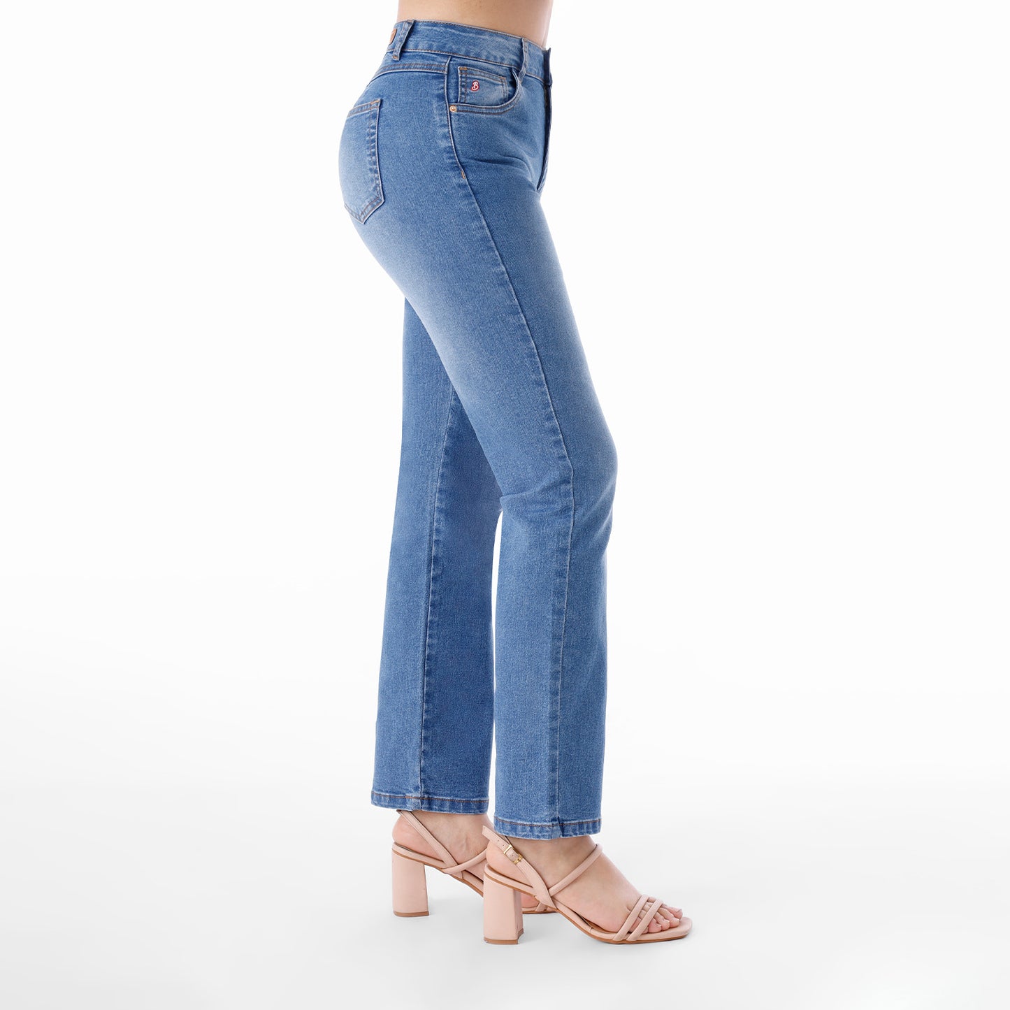 Jean Cintura Recto Straight Cristal
