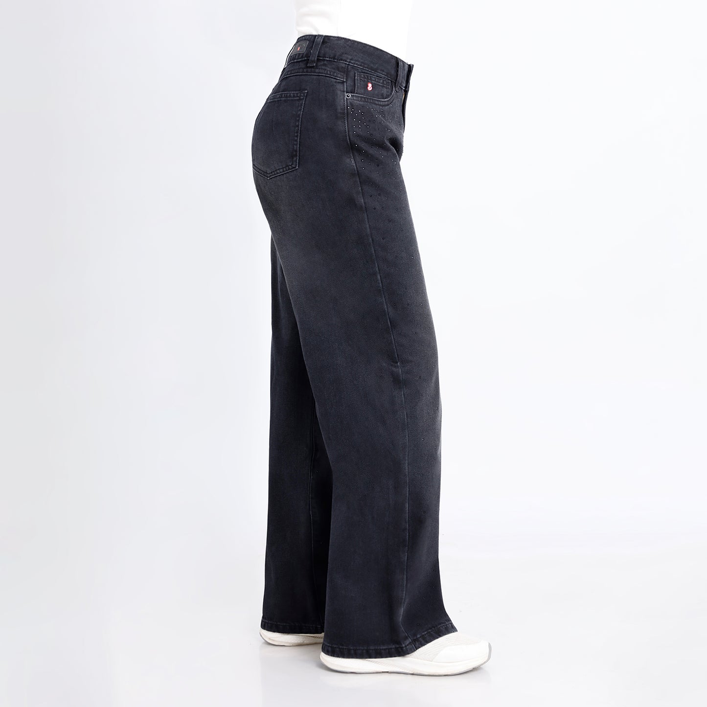 Pantalón Dama Marisol Wide Leg Cadera Carbón (Stone) Focalizado