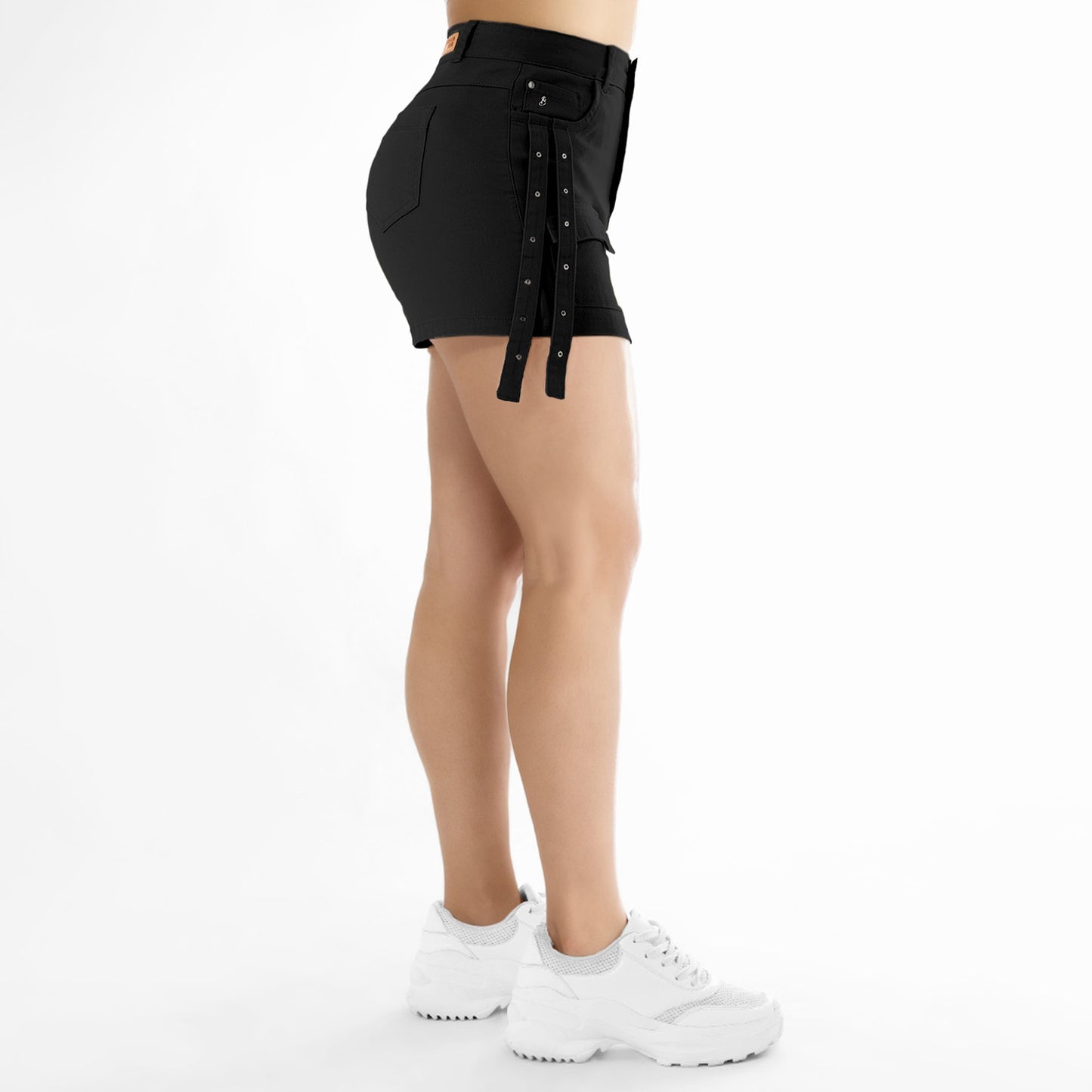Falda Short Cargo Negro