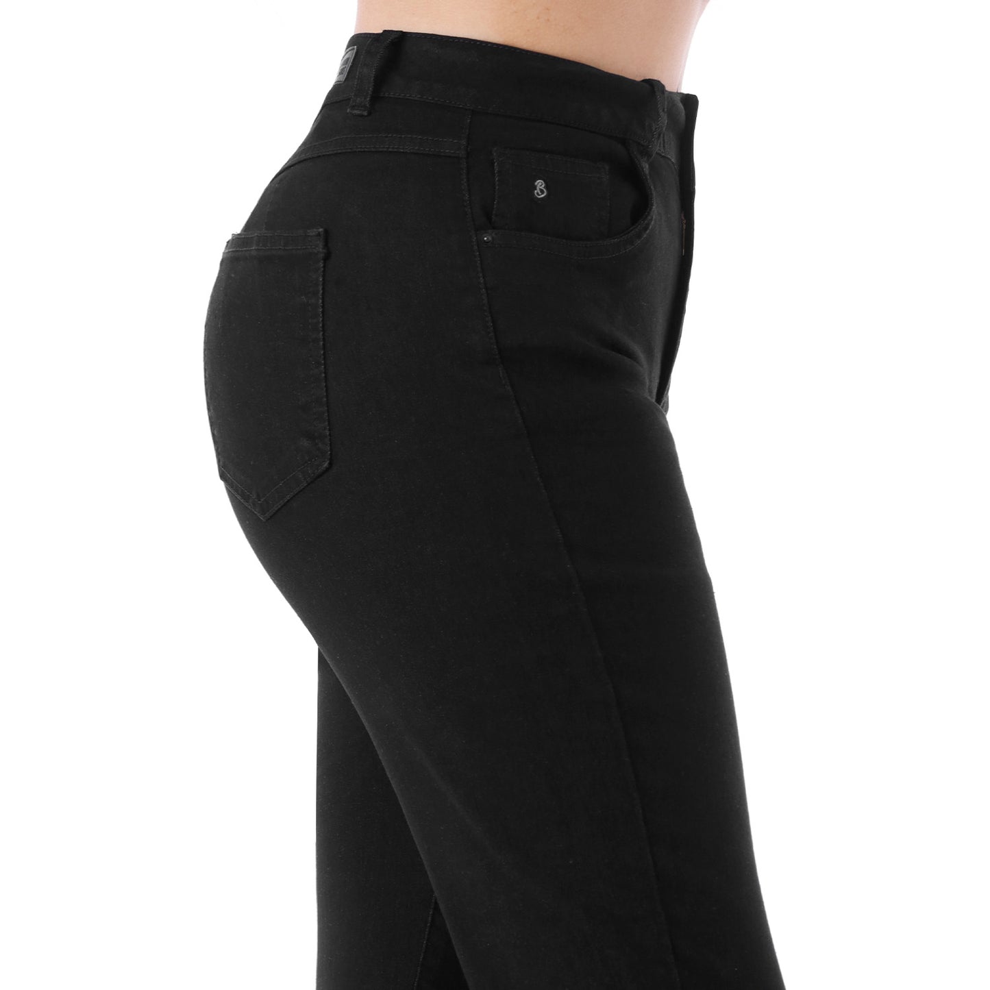 Jean Cintura Mom Negro