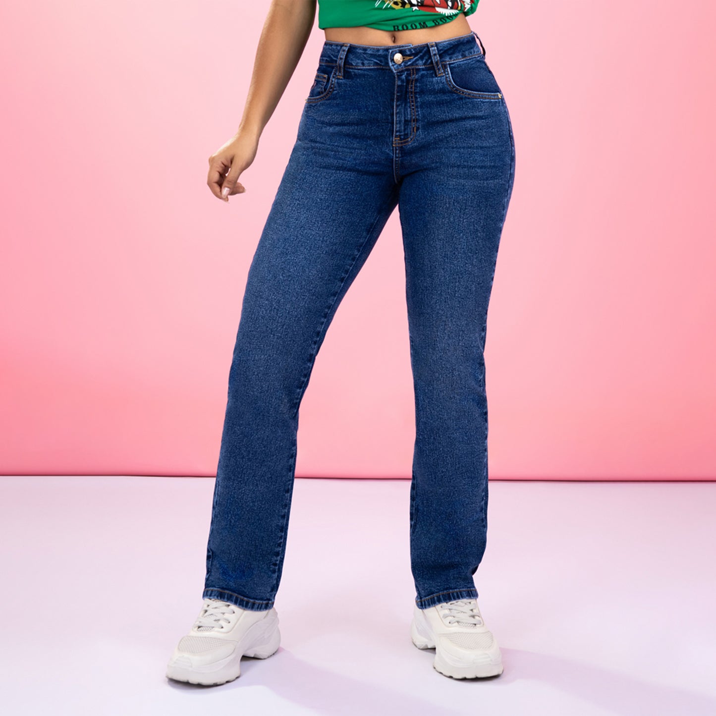 Jean Cintura Straight Pepper