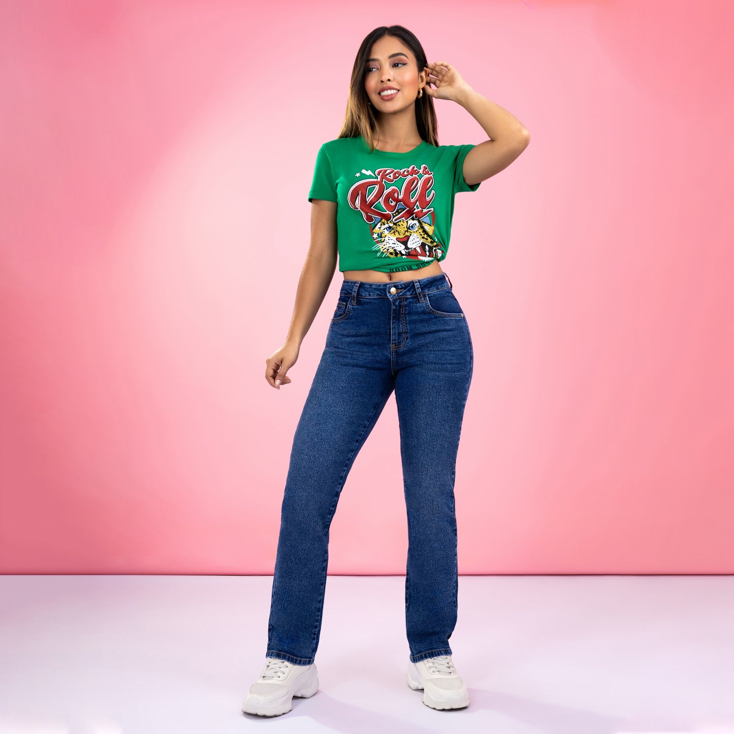 Jean Cintura Straight Pepper