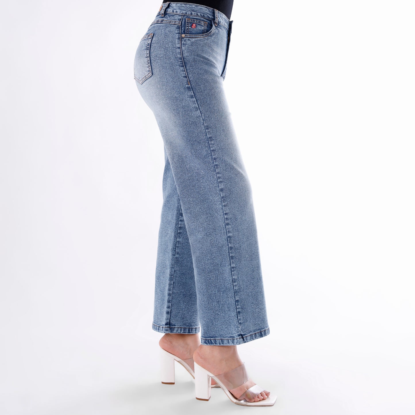 Jean Culotte Cintura Diamante