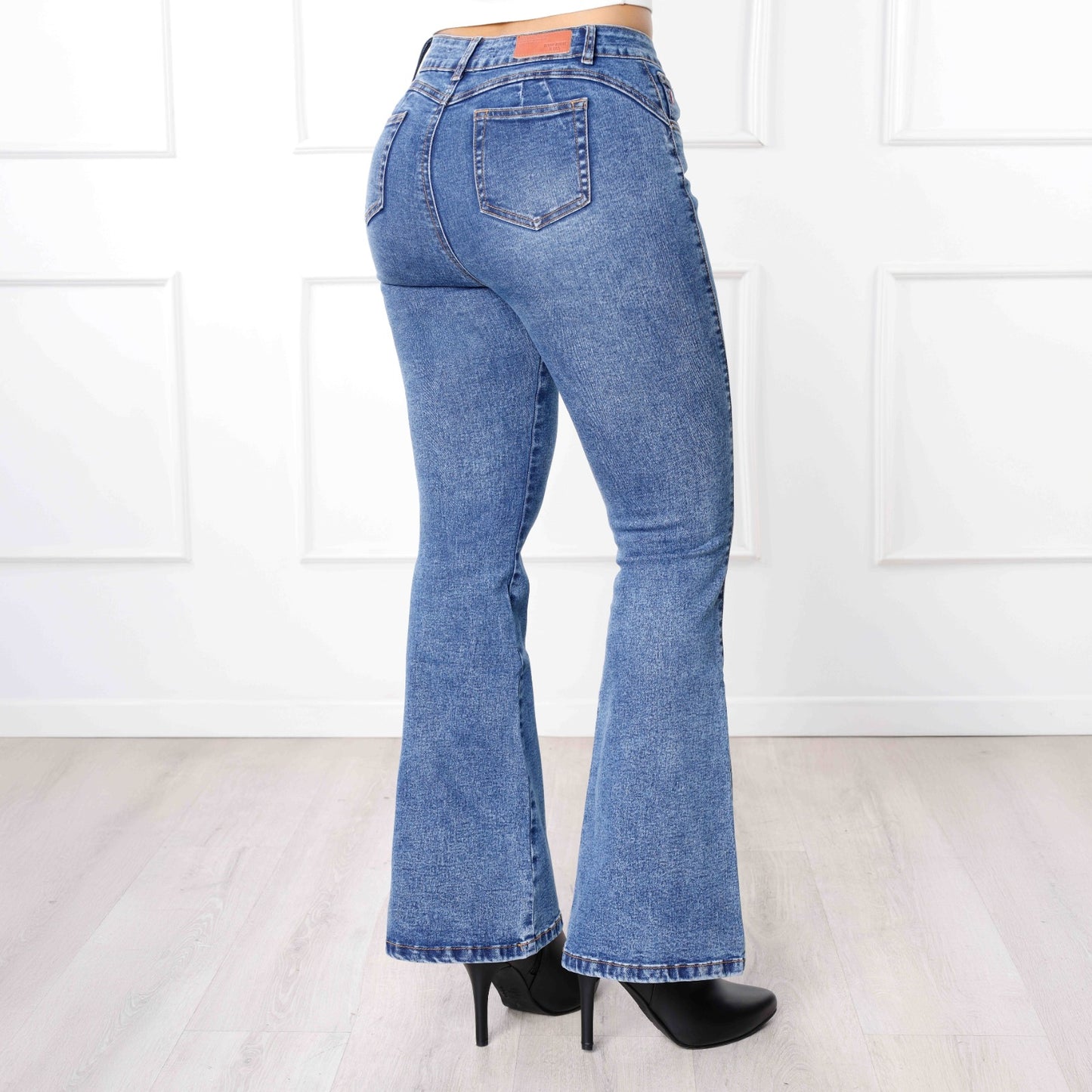 Pantalón Cintura Flare Sirena Pepper Frost