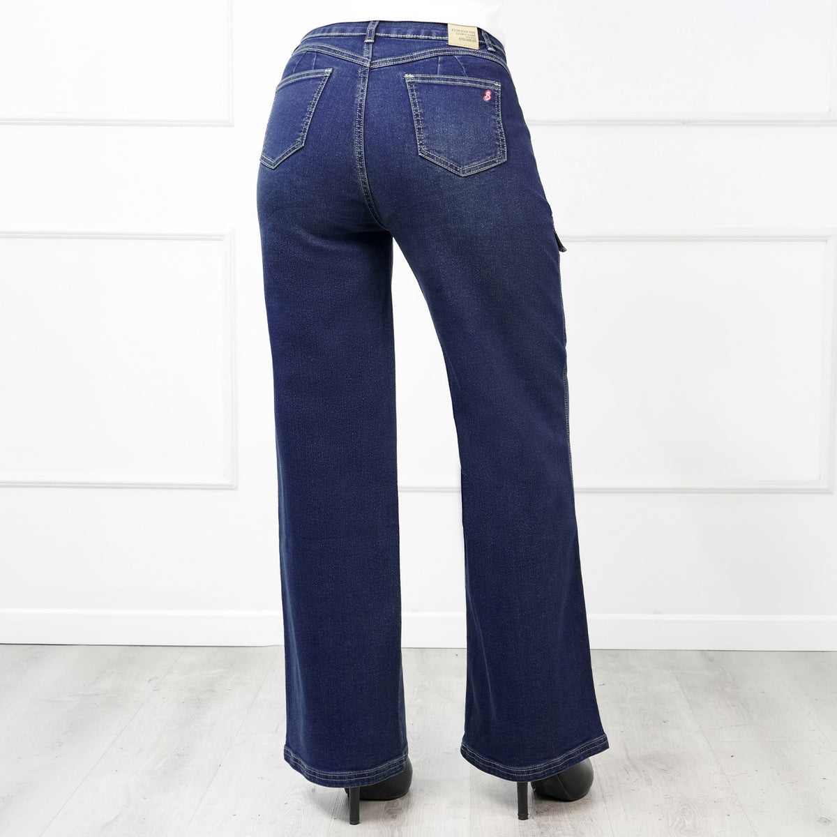 Wide Leg Cargo Olivia Cintura Pepper