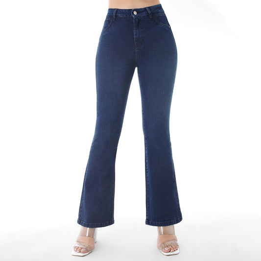 Jean Flare Mujer Pepper Focalizado