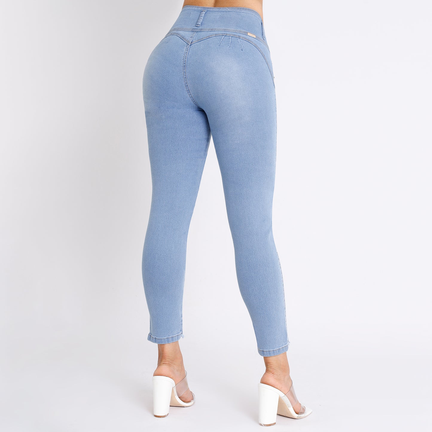 Jeans Push Up Mujer Semimoda Pitillo Tobillero Semi Cintura Diamante –  221718