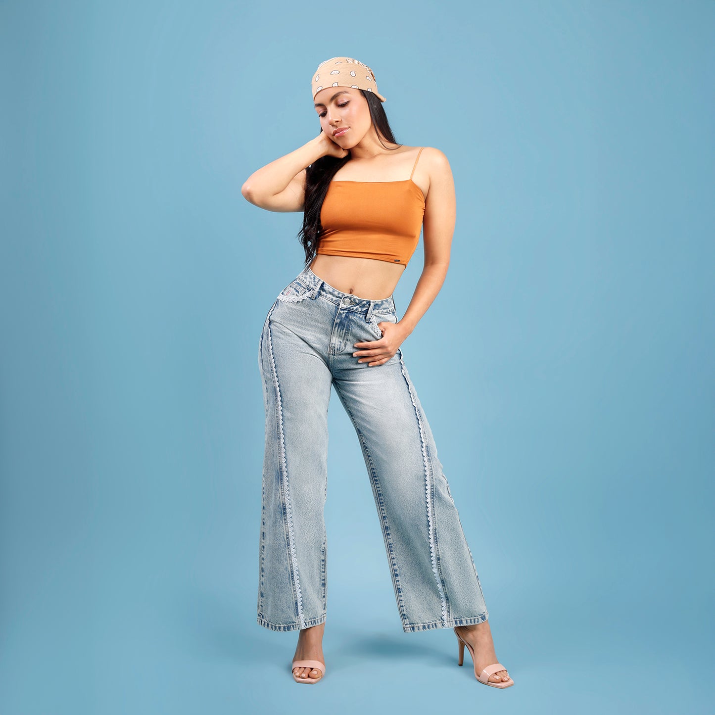 Pantalón Dama Bella Cintura Wide Leg