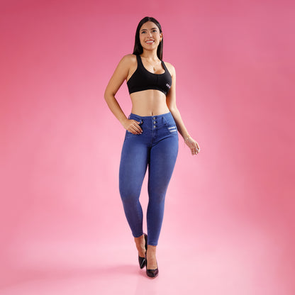 Jean Cintura 3b Pitillo Cristal Focalizado