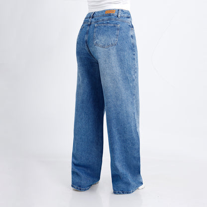 Pantalón Dama Marisol Wide Leg Cadera Cristal Frosteado