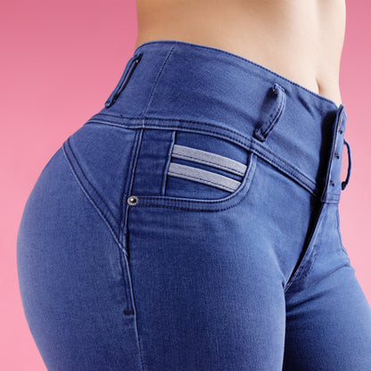 Jean Cintura 3b Pitillo Cristal Focalizado