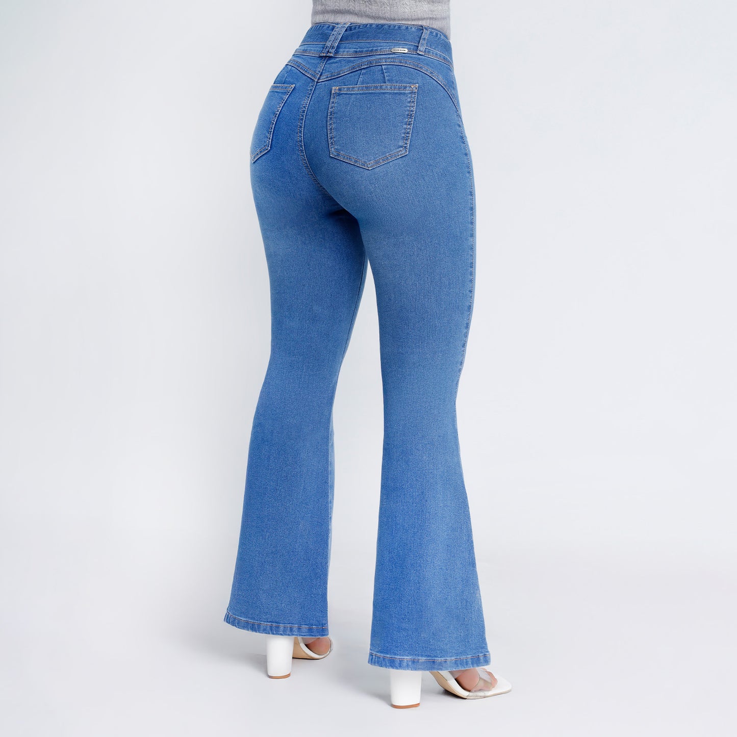 Pantalón Mariela Cintura Flare 2b C/correa Cristal Moteado