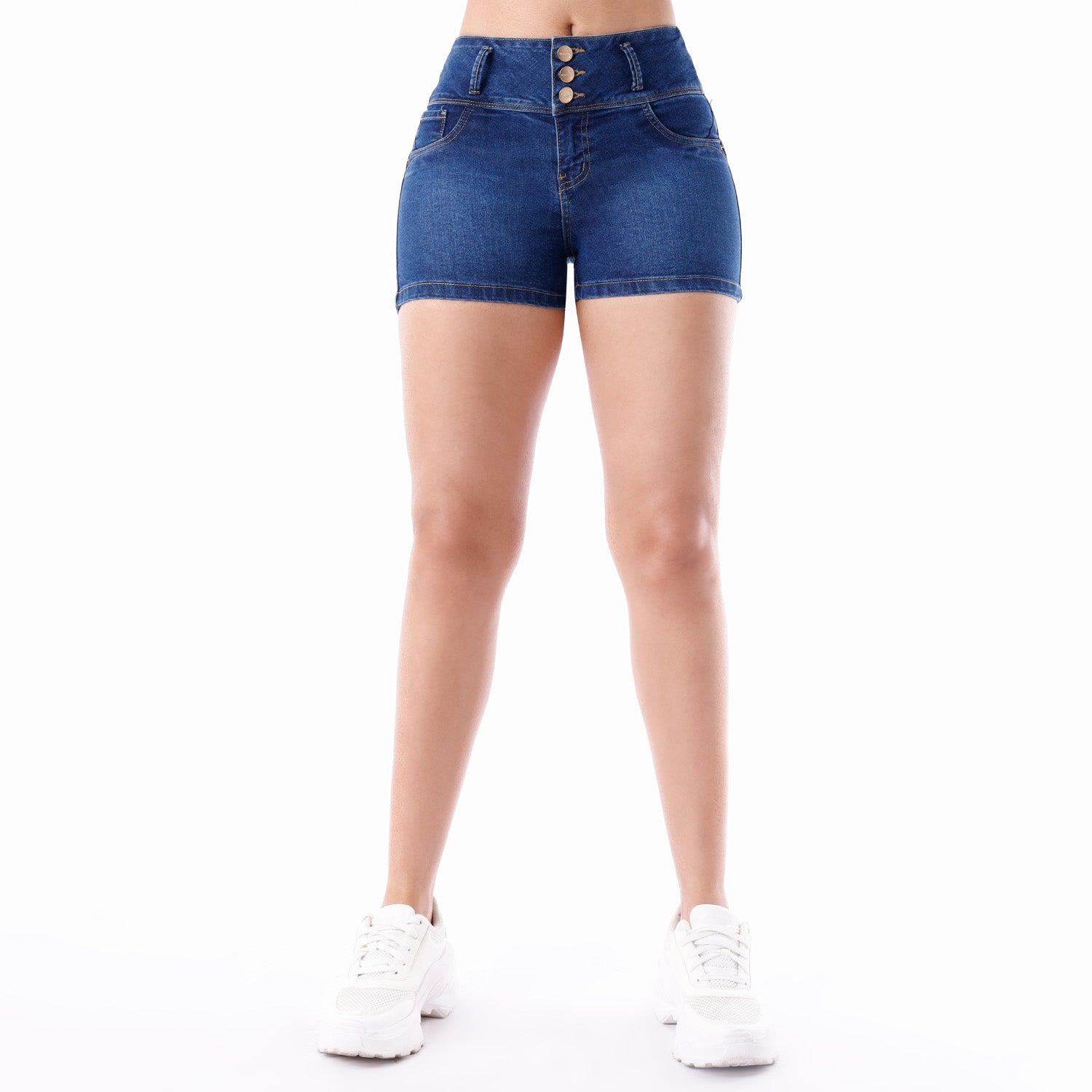 Short mujer azul