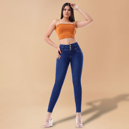 Jeans Push Up Mujer Semimoda Pitillo Tobillero Cintura Pepper – 230187