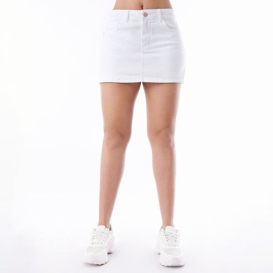 Falda Short Mujer Blanco - 230812