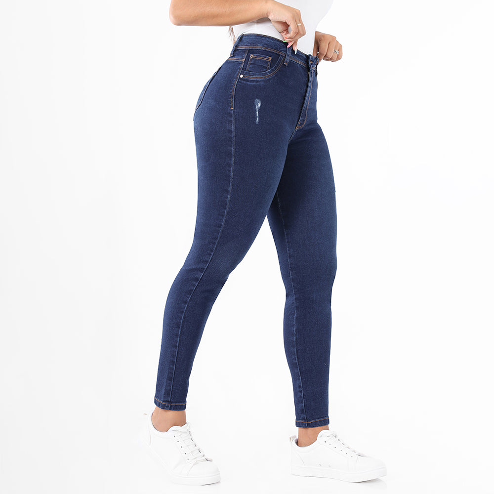 Jeans Push Up Mujer Semimoda Pitillo Semi Cintura Pepper – 220355