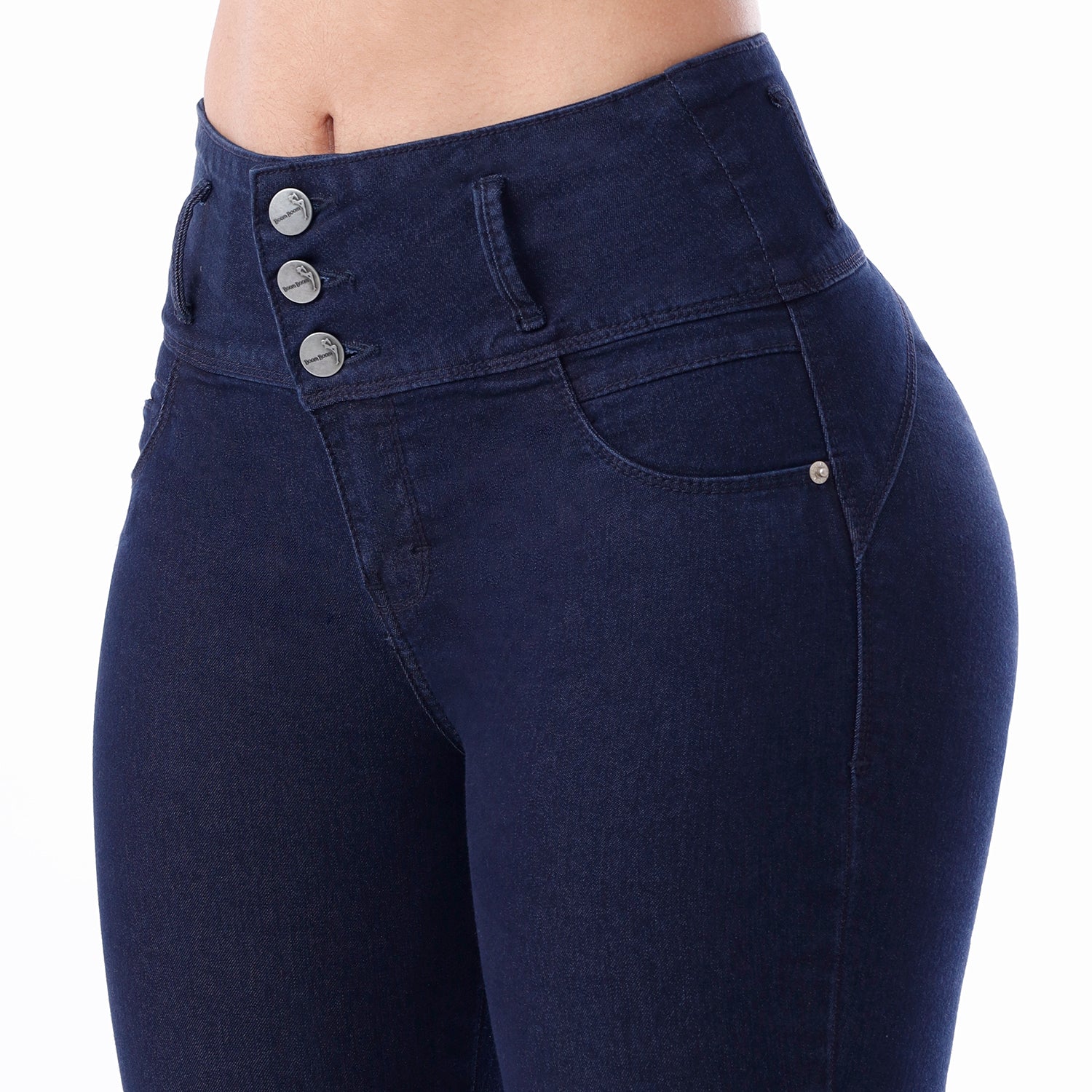 jean mujer push up azul noche