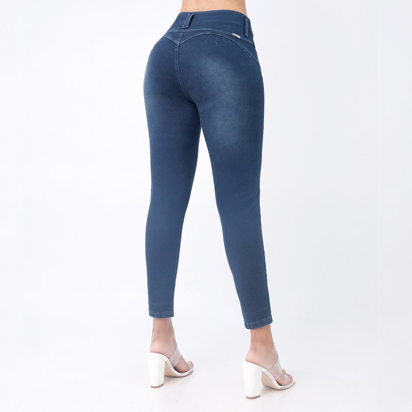 Jeans Push Up Mujer Semimoda Pitillo Tobillero Cintura Gráfito – 230194