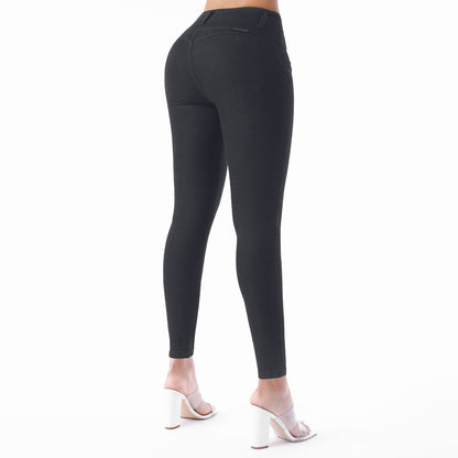 Jeans Push Up Mujer Pitillo Semicintura Mujer Plomo - 231028