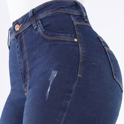 Jeans Push Up Mujer Semimoda Pitillo Semi Cintura Pepper – 220355