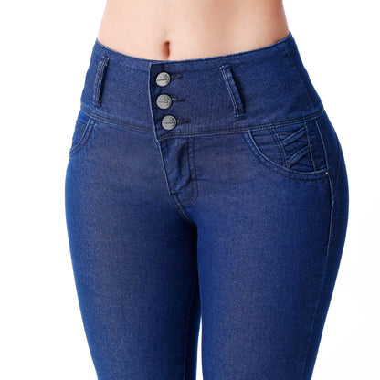 Jeans Push Up Mujer Pitillo Cintura Pepper - 230203