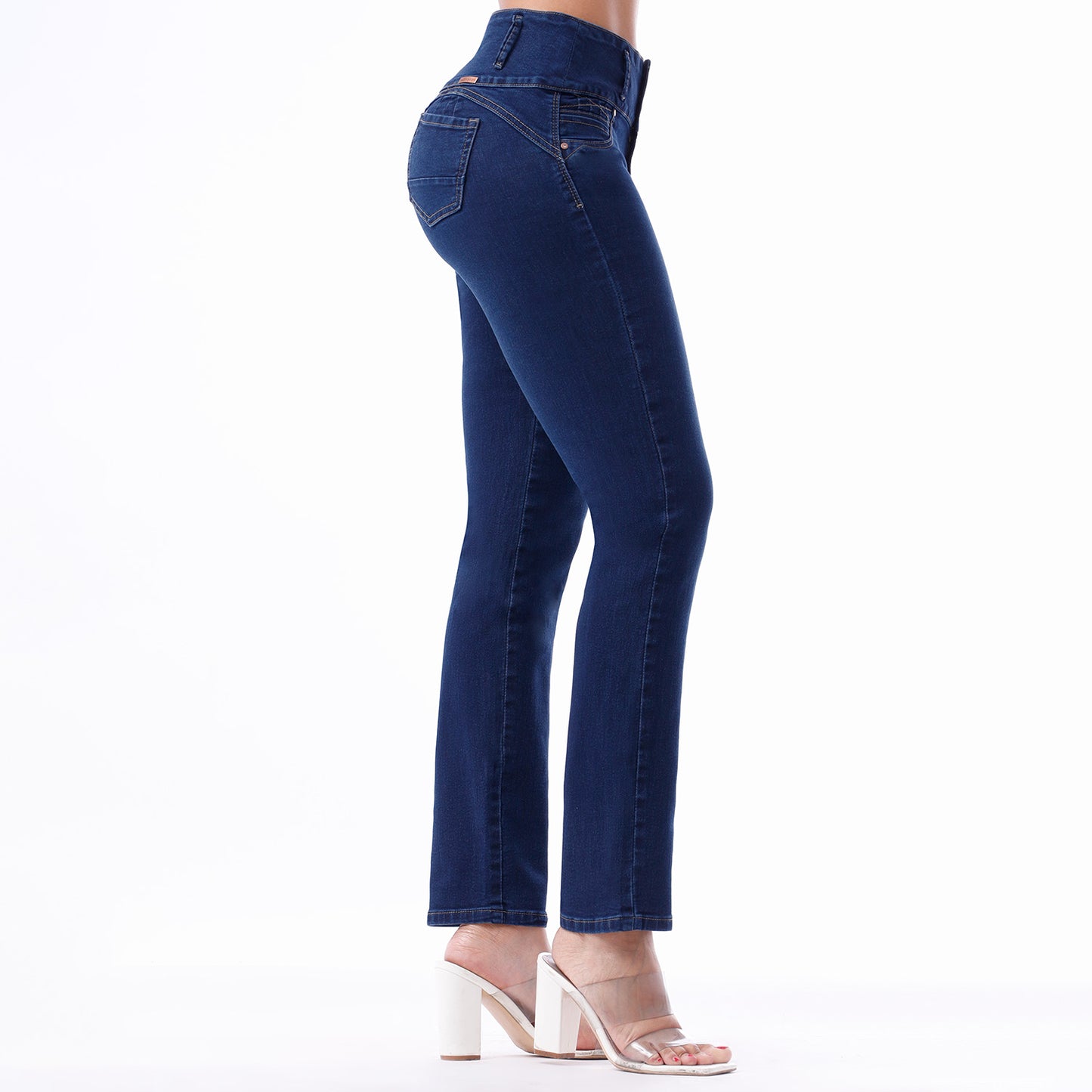 Jeans Push Up Mujer Semimoda Semi Recto Cintura Steel – 220665