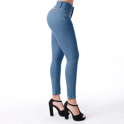 Jeans Push Up Mujer Pitillo Cintura Cristal - 230452
