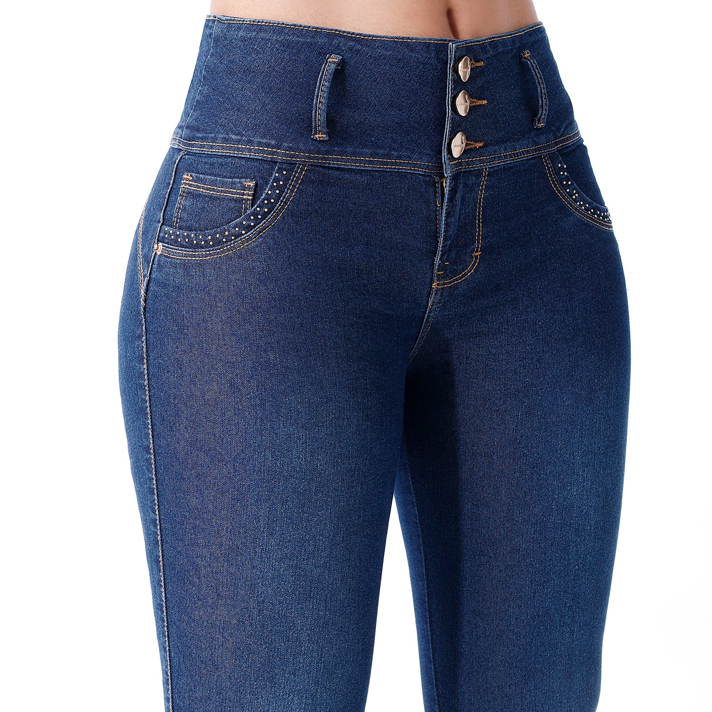 Jeans Push Up Mujer Pitillo Cintura Pepper Contaminado - 230292