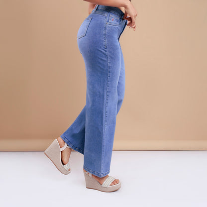 Pantalón Cintura Palazzo Cristal Mot