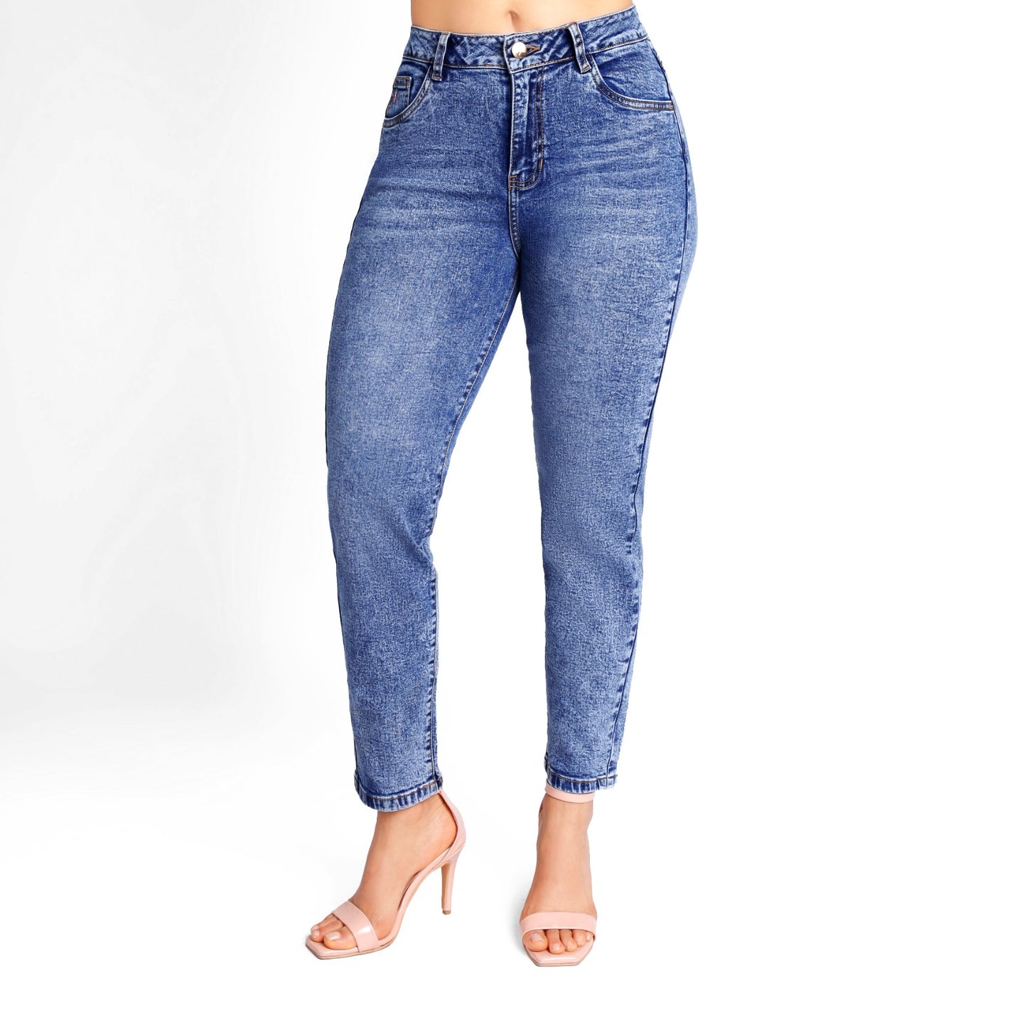 Pantalón Cintura Mom Cristal Frost