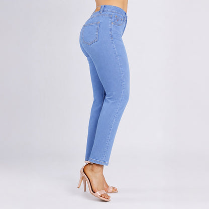Pantalón Cintura Mom Diamante Mot