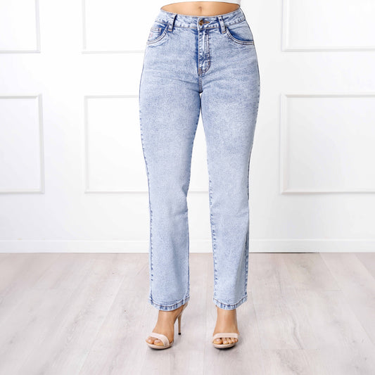 Pantalón Cintura Straight Diamante Frost