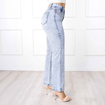 Pantalón Cintura Straight Diamante Frost
