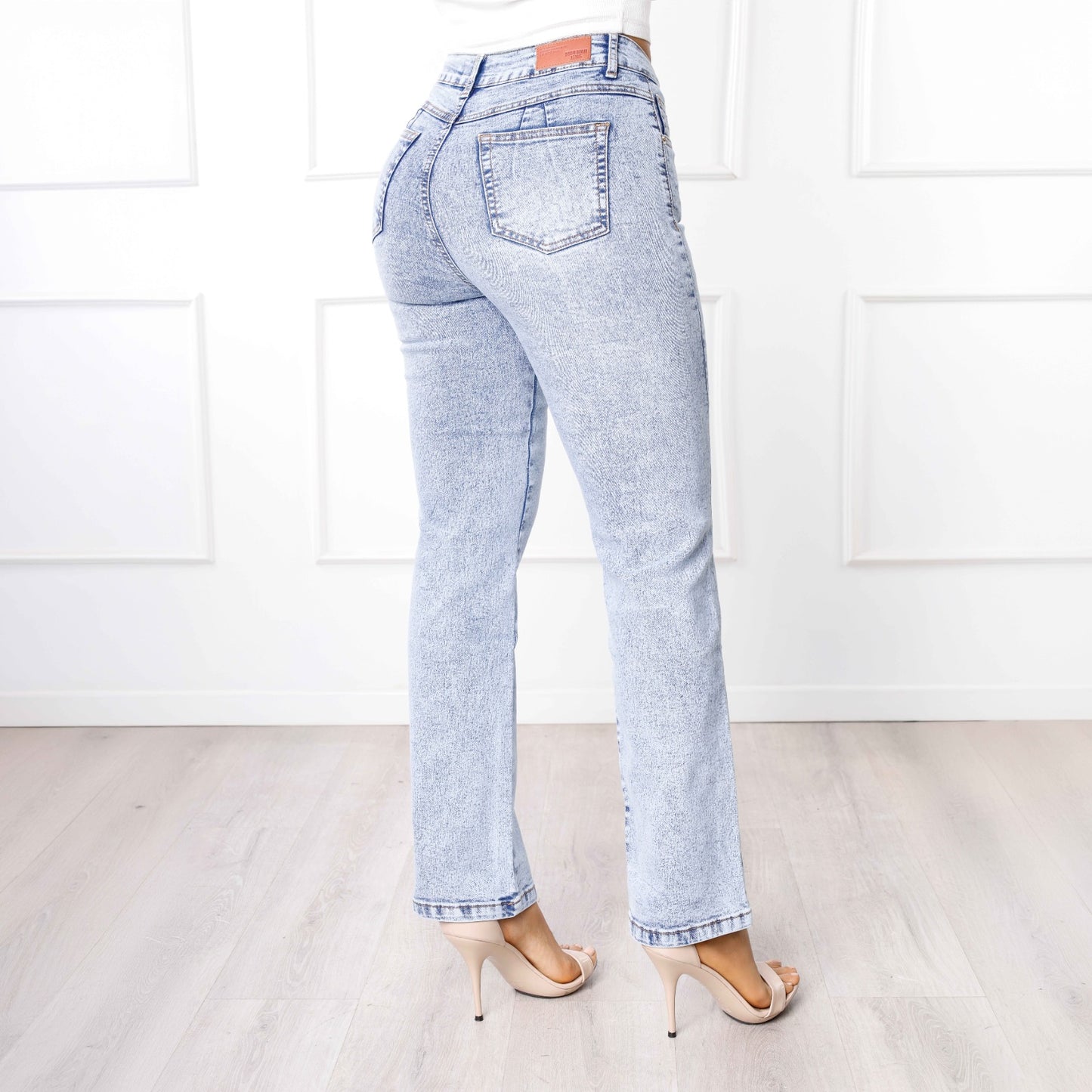 Pantalón Cintura Straight Diamante Frost