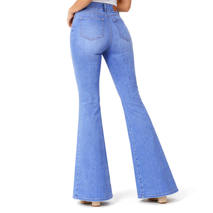 Pantalón Cintura Flare Sirena Diamante Mot