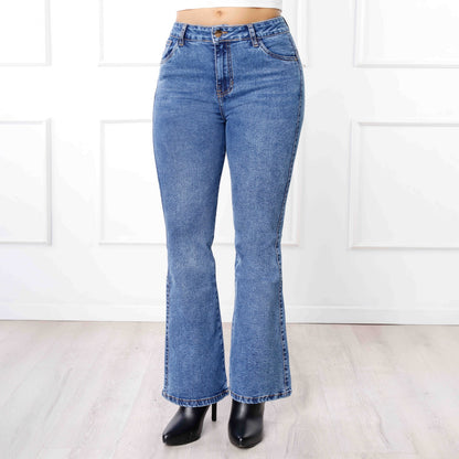 Pantalón Cintura Flare Sirena Pepper Frost