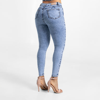 Pantalón Cintura Pitillo Diamante Frost