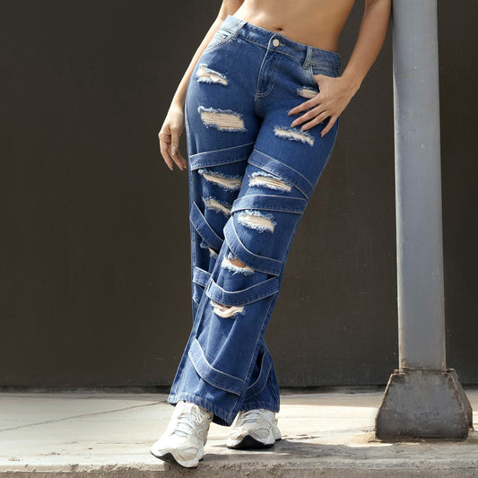 Pantalón Harley Cadera Wide Leg Pepper